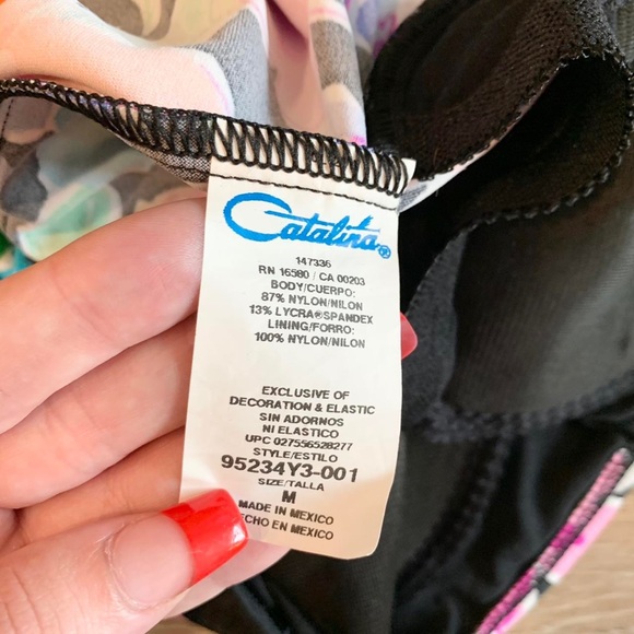 Vintage retro funky neon tropical floral tank top - Picture 4 of 4